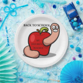 ASSIETTES EN CARTON POMME "RETOUR À L'ÉCOLE" (Fête)