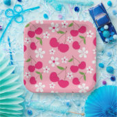 Assiettes En Carton Pomme rose (Fête)