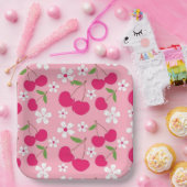 Assiettes En Carton Pomme rose (Fête)