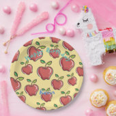 Assiettes En Carton Pomme rouge (Fête)