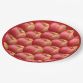 ASSIETTES EN CARTON POMME ROUGE DÉLICIEUSE (Angle)