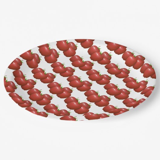 Assiettes En Carton Pommes (Angle)