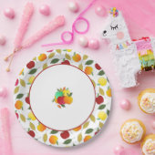 Assiettes En Carton Pommes et Feuilles (Fête)