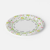 Assiettes En Carton Pommes et poires de fruits d'automne (Angle)