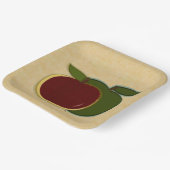 Assiettes En Carton Pommes peintes (finition foe) Plaque (Angulaire)