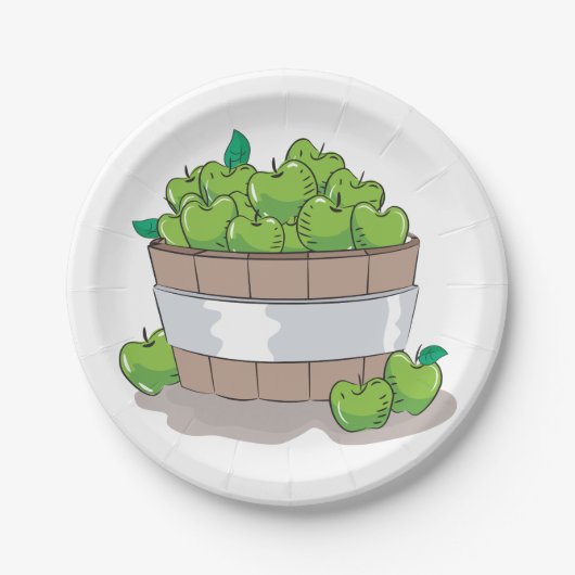 Assiettes En Carton Pommes vertes (Devant)