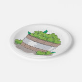 Assiettes En Carton Pommes vertes (Angle)