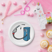 Assiettes En Carton Pompe à gaz (Fête)