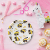 Assiettes En Carton Pompe personnalisée Camion Construction Boue Garço (Fête)