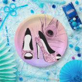 Assiettes En Carton Pompes étincelantes fantaisie (Fête)