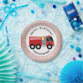 Assiettes En Carton Pompier + Briques Pompier Fête d'anniversaire (Fête)