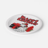 Assiettes En Carton Pompier Chien Dalmatien Hydrant d'incendie Anniver (Angle)