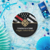 Assiettes En Carton Pompier - École des pompiers Diplôme de pompiers (Fête)