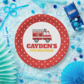 Assiettes En Carton Pompier Pompier fête d'anniversaire (Fête)