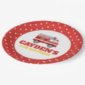 Assiettes En Carton Pompier Pompier fête d'anniversaire (Angle)