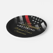 Assiettes En Carton Pompier Retraite Service d'incendie pompier (Angle)