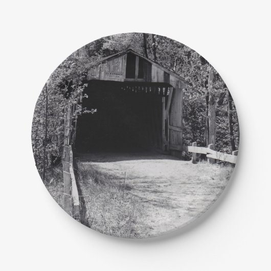 Assiettes En Carton Pont couvert (Devant)
