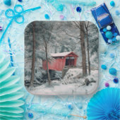 Assiettes En Carton Pont couvert (Fête)