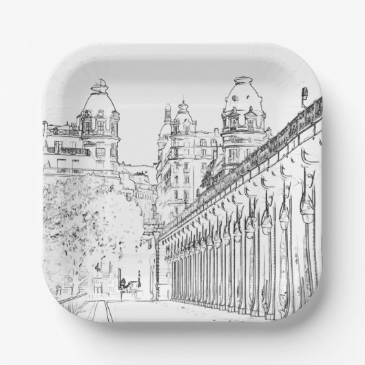 Assiettes En Carton Pont de Bir-Hakeim - Paris, France (Recto)