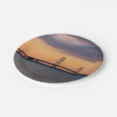 Assiettes En Carton Pont Orange Dusk Mackinac (Angle)