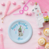 Assiettes En Carton Poodle de fête d'anniversaire (Fête)