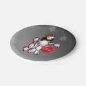 Assiettes En Carton Poodle Lady (Angle)