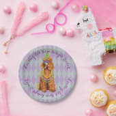 Assiettes En Carton Poodle Mardi Gras (Fête)