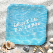 Assiettes En Carton Pool Party Beach Party Summer Party Blue Water