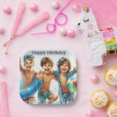 Assiettes En Carton Pool Party Boys Anniversaire Plaque de papier (Fête)