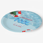Assiettes En Carton Pool Party funny Summer Birthday (Angle)