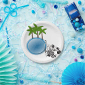 Assiettes En Carton Poolman Plaques de papier (Fête)