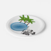 Assiettes En Carton Poolman Plaques de papier (Angle)