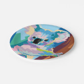 Assiettes En Carton Pop Art coloré Koala Portrait (Angle)