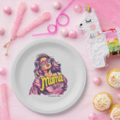 Assiettes En Carton Pop Art Retro Personnalisé (6) (Fête)