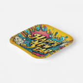 Assiettes En Carton Pop Art Style Bonne année (Angulaire)