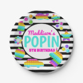Assiettes En Carton Pop It Birthday Invitation, Pop Fidget Invitation, (Devant)