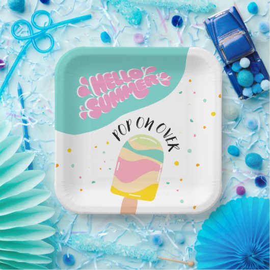 Assiettes En Carton Pop On Over Anniversaire (Fête)