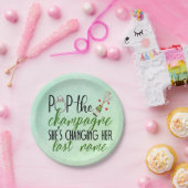 Assiettes En Carton Pop. Plaques de papier Fiançailles Champagne (Fête)