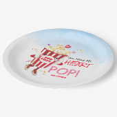 Assiettes En Carton Popcorn Love Funny (Angle)