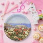 Assiettes En Carton Poppies sauvages sur les îles de Shoals (Fête)