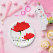 Assiettes En Carton POPPY Collection 01 Fête des mères Plaques en papi (Fête)