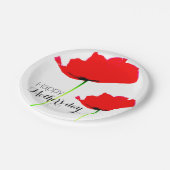 Assiettes En Carton POPPY Collection 01 Fête des mères Plaques en papi (Angle)