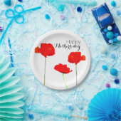 Assiettes En Carton POPPY Collection 05 Fête des mères Plaques en papi (Fête)