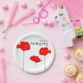 Assiettes En Carton POPPY Collection 05 Fête des mères Plaques en papi (Fête)