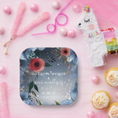 Assiettes En Carton Poppy of Love" Collection Faire-part de mariage (Fête)