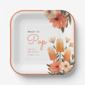 Assiettes En Carton Popsicle Prêt à Pop Baby shower (Recto)