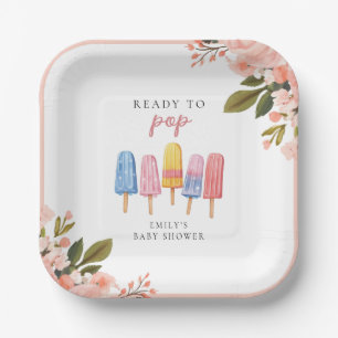 Assiettes En Carton Popsicle Prêt à Pop Baby shower