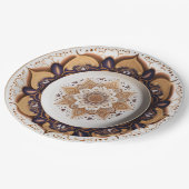Assiettes En Carton Porcelaine chic violet Boho Chine Design (Angle)