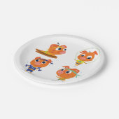 Assiettes En Carton Porcs qui s'activent (Angle)