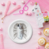 Assiettes En Carton Porte en papier rond, petit angle (Fête)